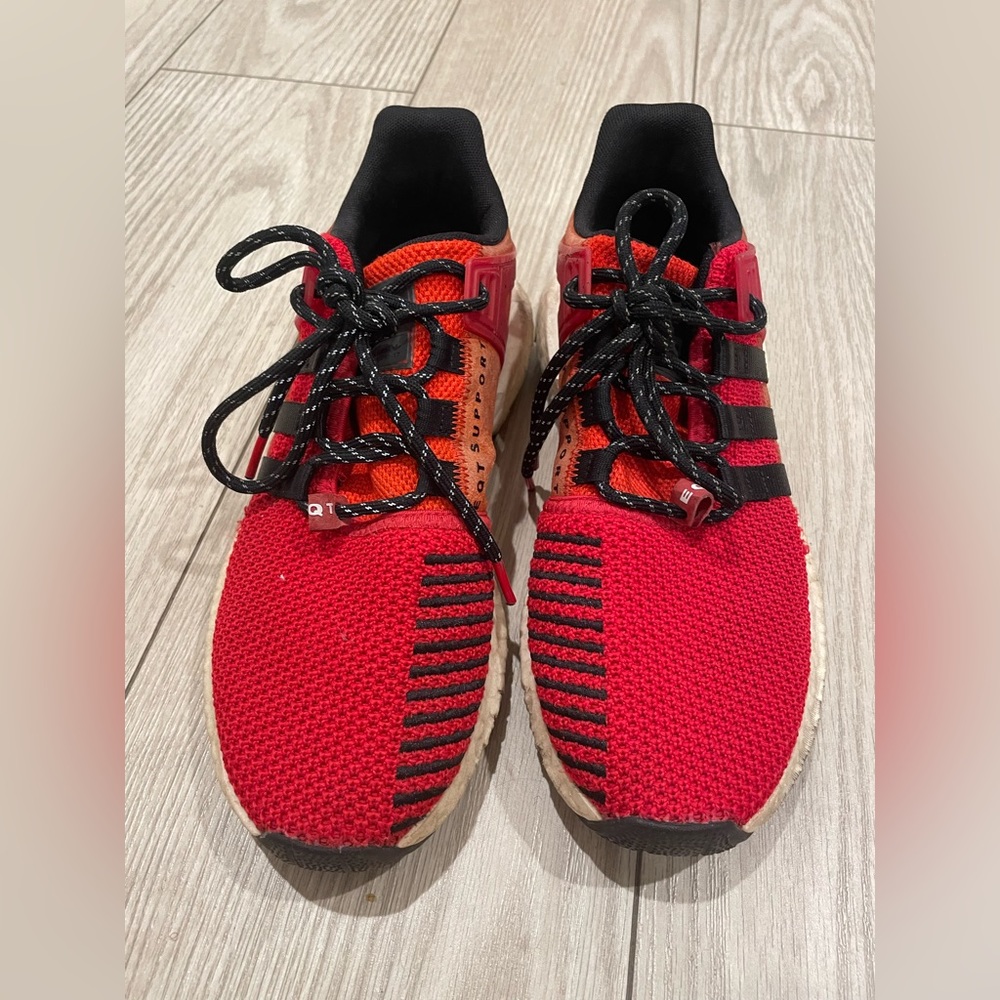 Red Adidas eqt support ultra athletic shoes for men size 10